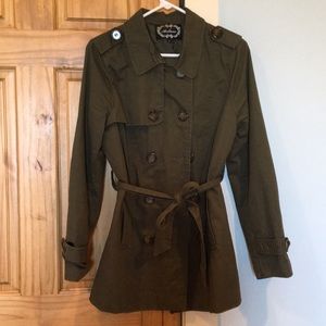 Army green forever 21 pea coat💚